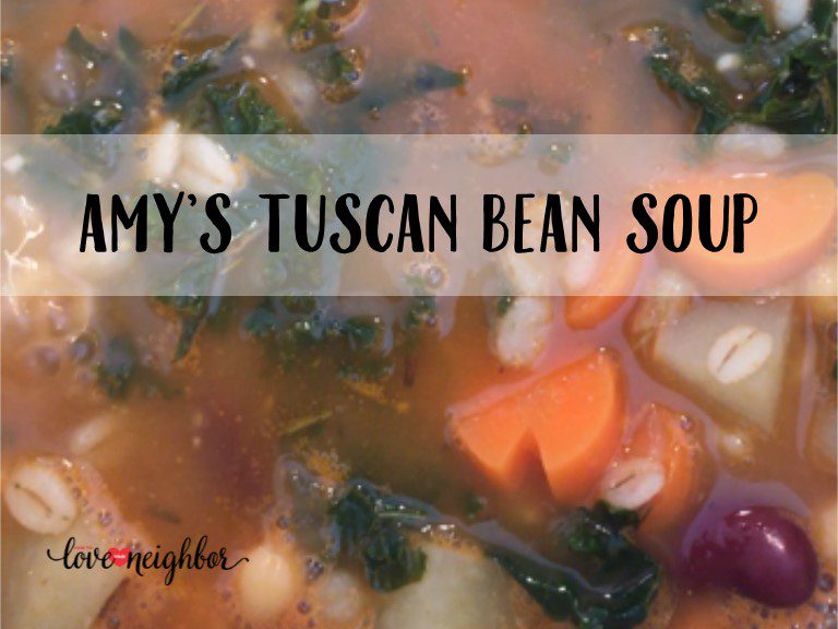 Amy’s Tuscan Bean Soup